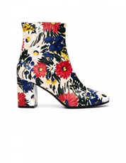 Balenciaga Flower Printed Leather Ville Boots 117109
